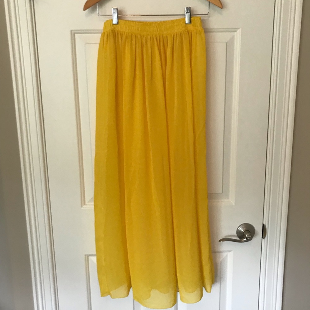 American Apparel Chiffon Maxi Skirt